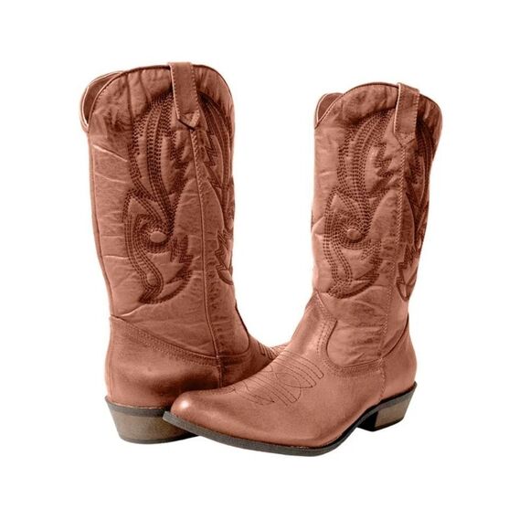 Coconuts by Matisse Women's Gaucho Cognac Western Boot Brown Size 8.5M - Picture 1 of 11